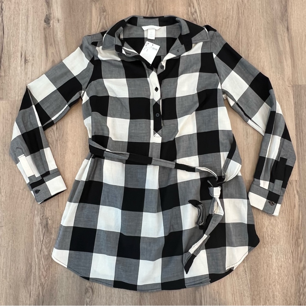 H&M ‘Mama’ Plaid Shirt